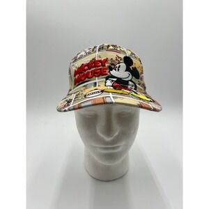 Disney Mickey Mouse Comic Strip Baseball Cap Jerry Leigh Adult All Over Print